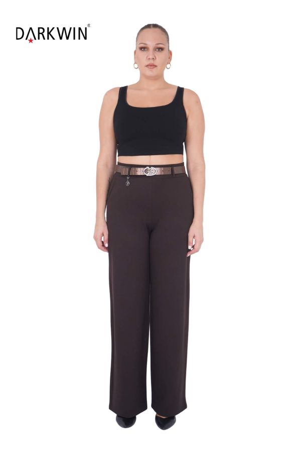 7236 ZANESSI PANTOLON KAHVE - 1