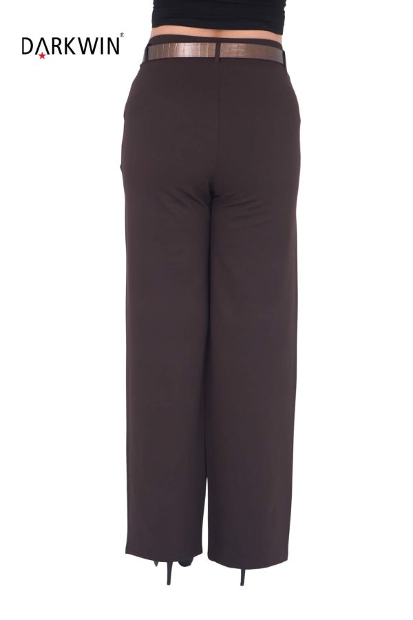 7236 ZANESSI PANTOLON KAHVE - 4