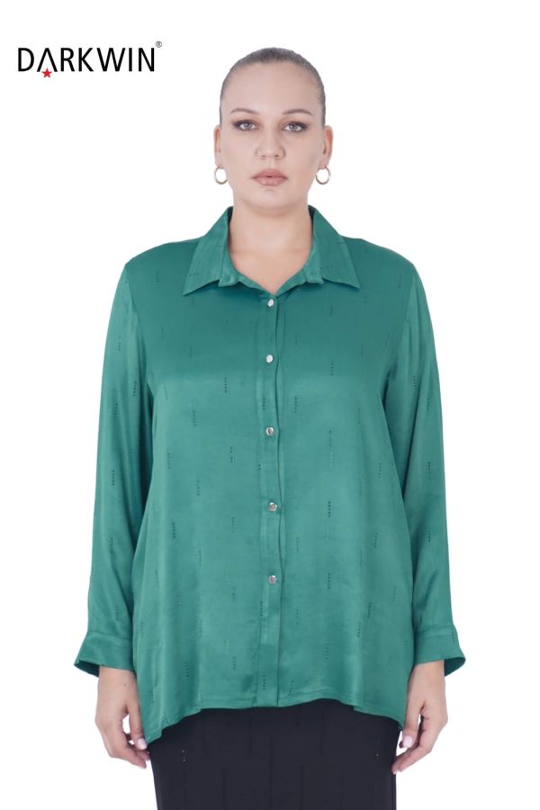 7403-4 MAYA LONGA GÖMLEK YESIL - 1