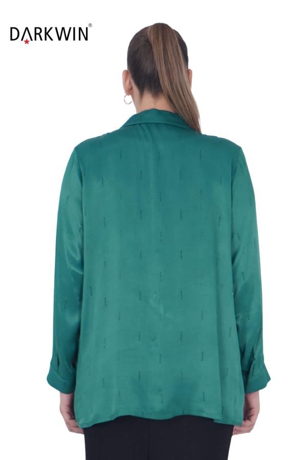 7403-4 MAYA LONGA GÖMLEK YESIL - 3