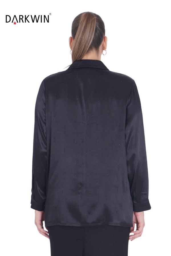 7403 MAYA LONGA GÖMLEK SIYAH - 3