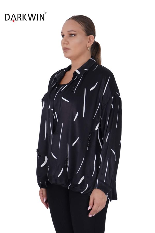 7404 MAYA LONGA BLUZ SIYAH - 2