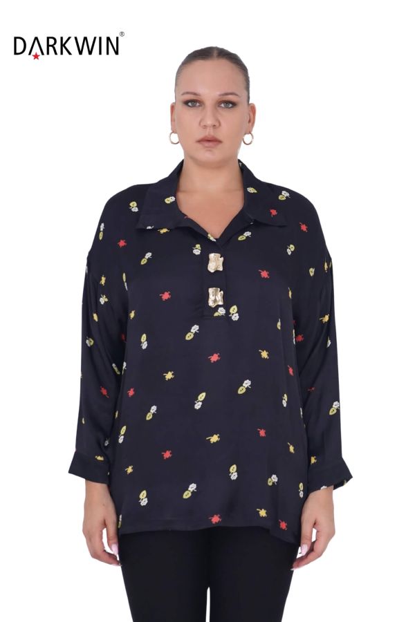 7407 MAYA LONGA BLUZ SIYAH - 1