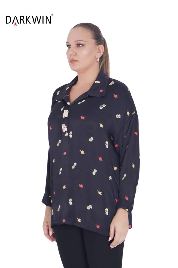 7407 MAYA LONGA BLUZ SIYAH - 2