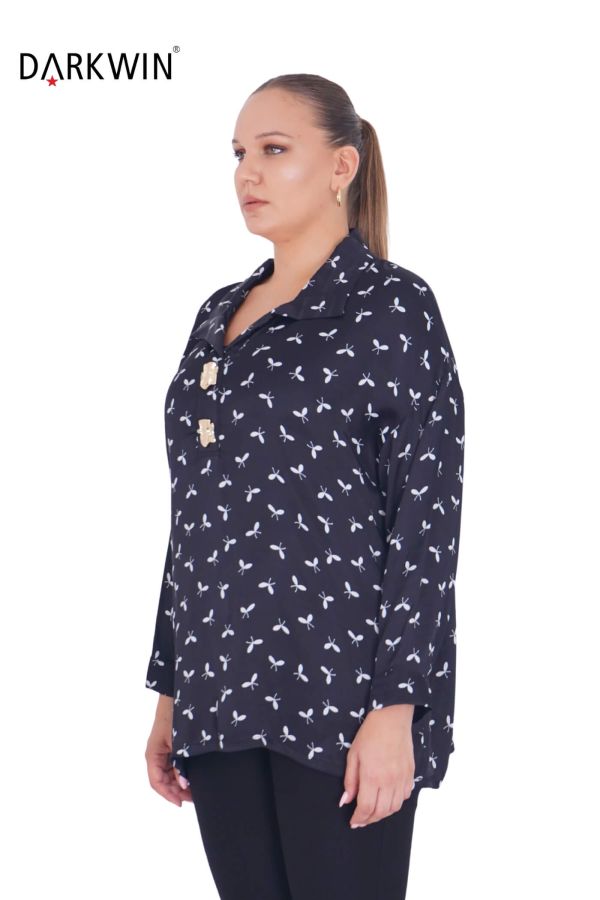 7408 MAYA LONGA BLUZ SIYAH - 2