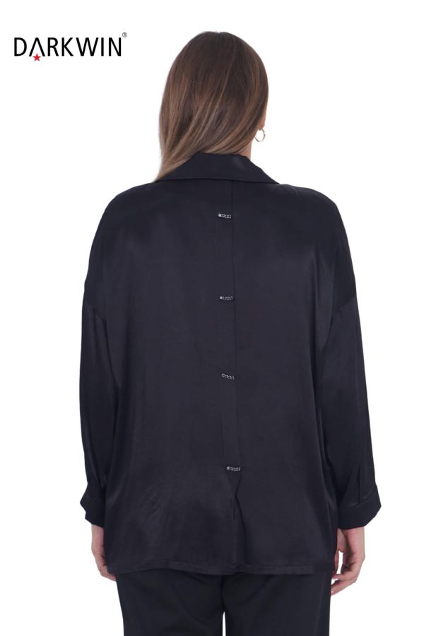 7409 MAYA LONGA BLUZ SIYAH - 3