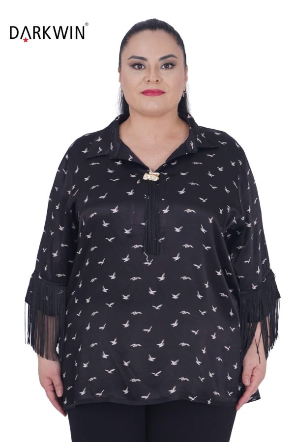 7412 MAYA LONGA BLUZ SIYAH - 1