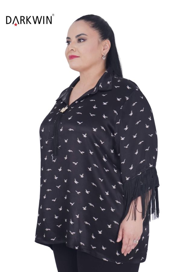 7412 MAYA LONGA BLUZ SIYAH - 2