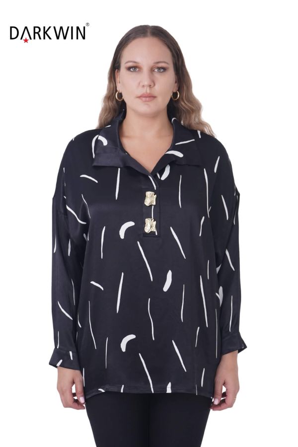 7413 MAYA LONGA BLUZ SIYAH - 1