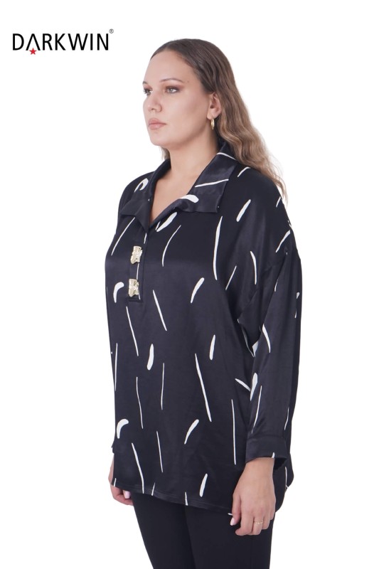 7413 MAYA LONGA BLUZ SIYAH - Maya Longa (1)