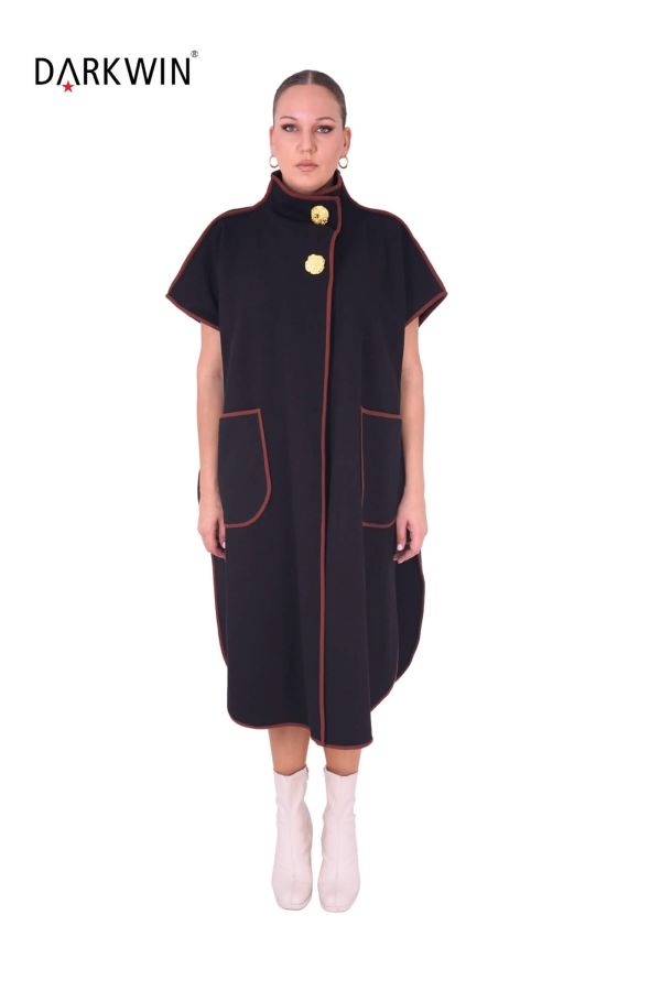 7601 MAYA LONGA HIRKA UZUN SIYAH - 1