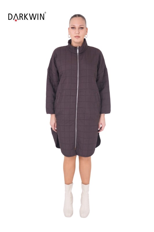 7608-7 MAYA LONGA KABAN KAHVE - Maya Longa