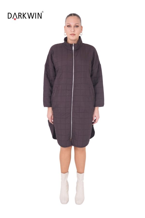 7608-7 MAYA LONGA KABAN KAHVE - 1