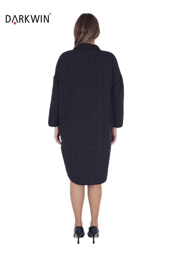 7608 MAYA LONGA KABAN SIYAH - 3