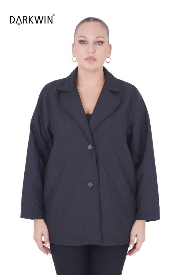 7610 MAYA LONGA CEKET SIYAH - 1