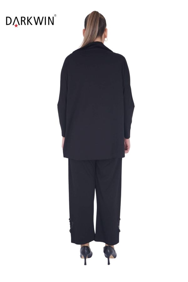 7704 MAYA LONGA BLUZ-PANTOLON SIYAH - 3