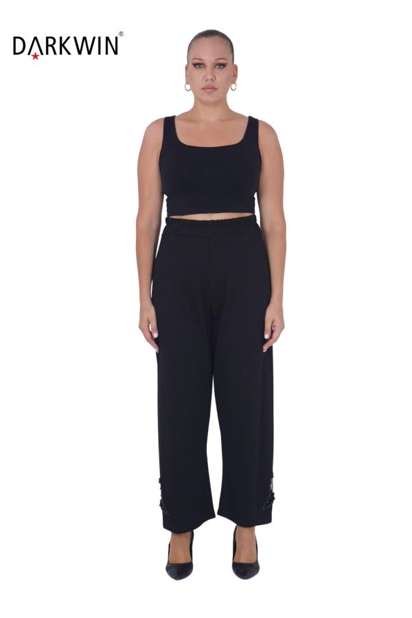 7704 MAYA LONGA BLUZ-PANTOLON SIYAH - 4