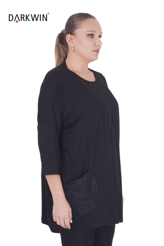 Darkwin - 7802-1 DARKWIN HIRKA-BLUZ SIYAH (1)