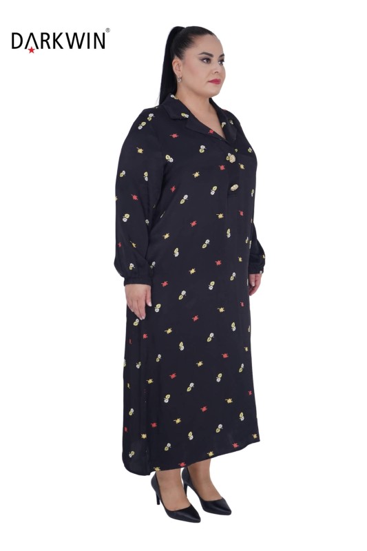 7808 MAYA LONGA ELBİSE SIYAH - MAYA LONGA (1)