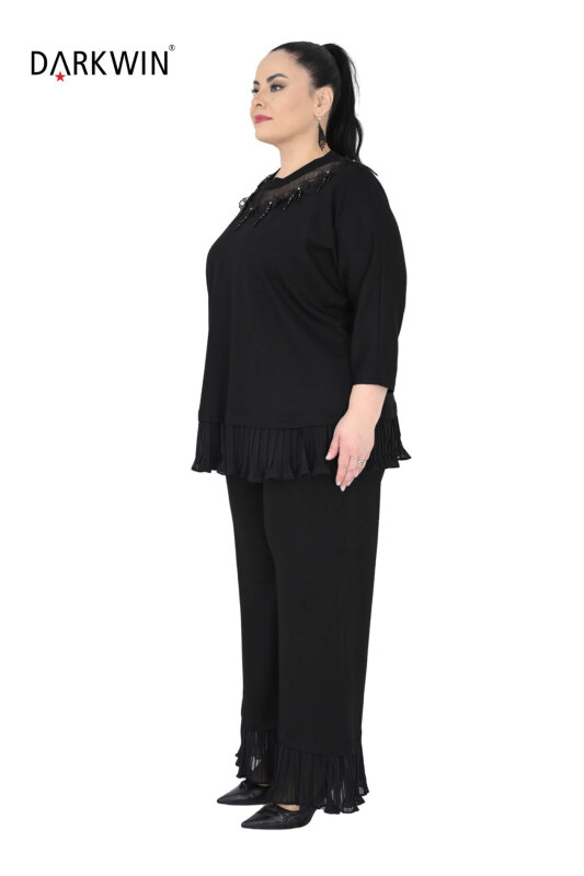 7902-1 DARKWIN BLUZ-PANTOLON SIYAH - DARKWIN (1)