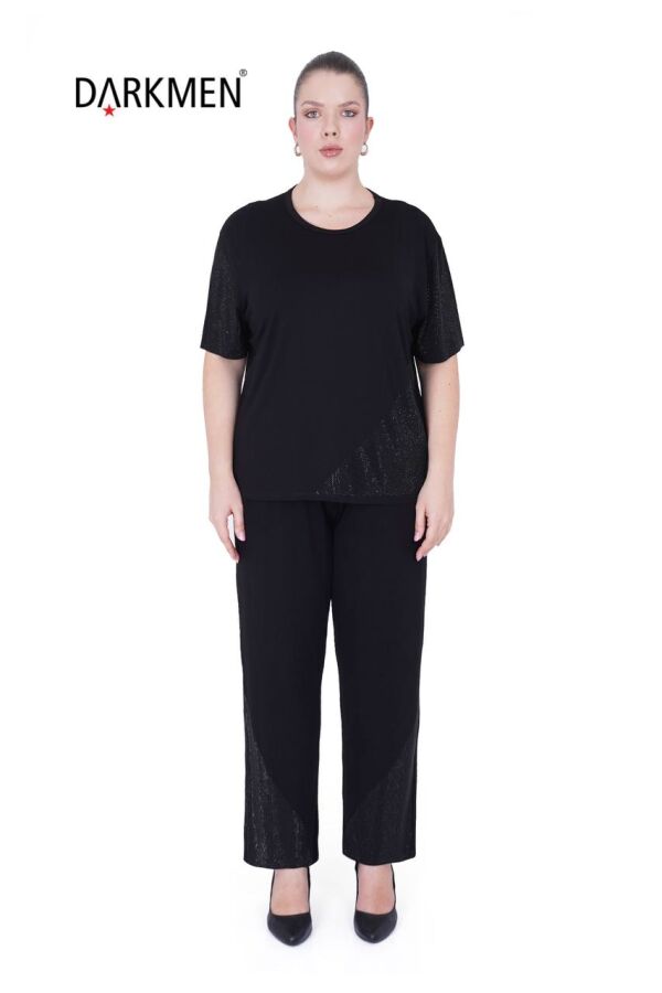 7911-1 DARKWIN BLUZ-PANTOLON SIYAH - 1