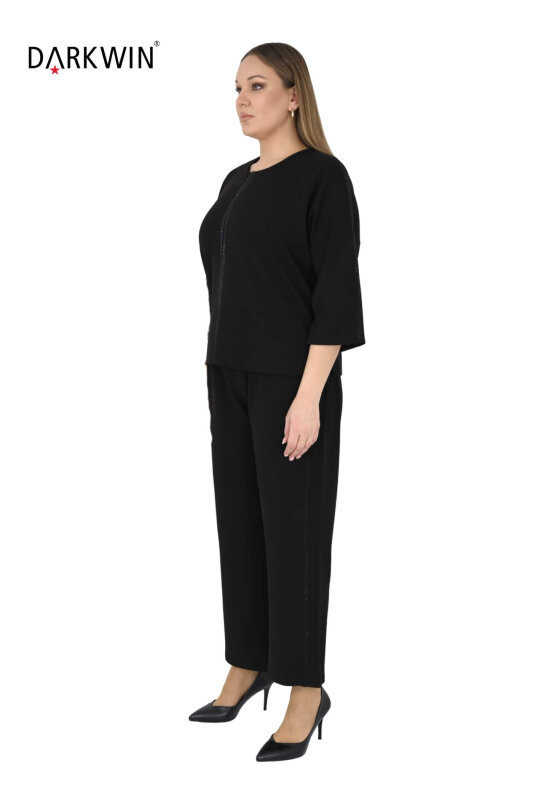 7913-1 DARKWIN BLUZ-PANTOLON SIYAH - DARKWIN (1)
