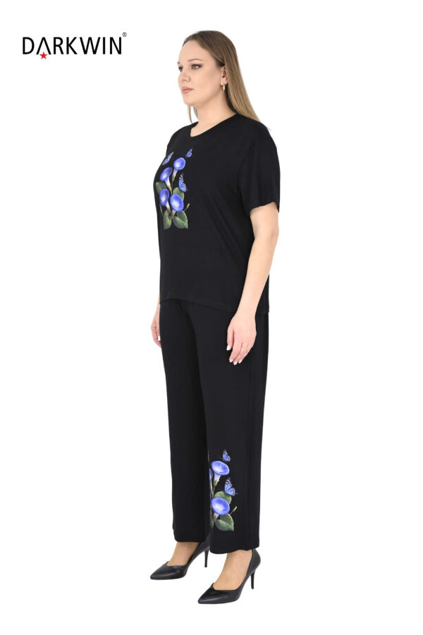 7914-1 DARKWIN BLUZ-PANTOLON SIYAH - 2