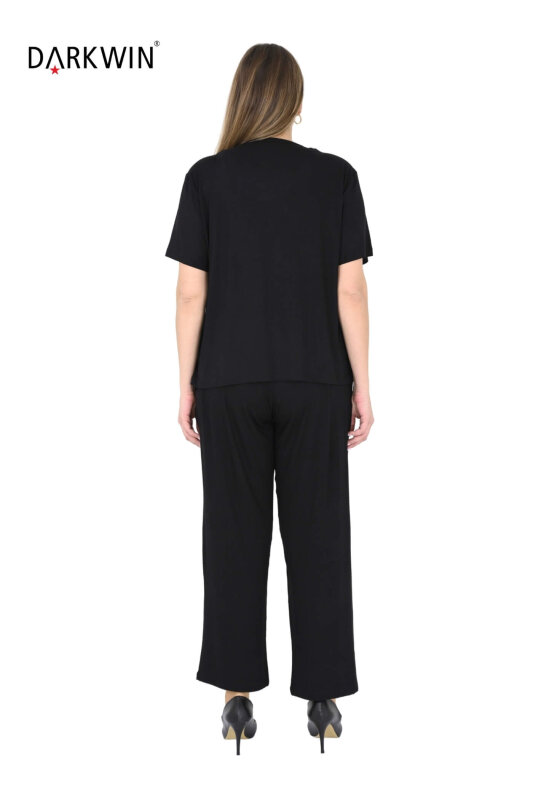 7914-1 DARKWIN BLUZ-PANTOLON SIYAH - 3