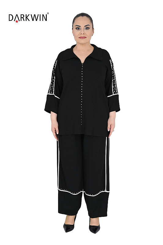 8000-1 DARKWIN BLUZ-PANTOLON SIYAH - DARKWIN