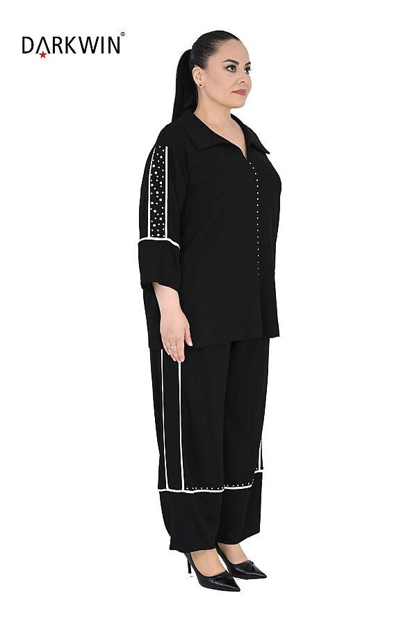 8000-1 DARKWIN BLUZ-PANTOLON SIYAH - 2