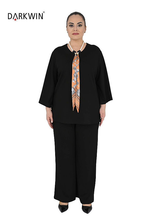 8001-1 DARKWIN BLUZ-PANTOLON SIYAH - 1
