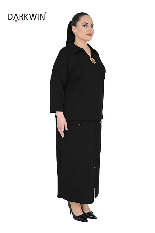 8003-1 DARKWIN BLUZ-PANTOLON SIYAH - DARKWIN (1)