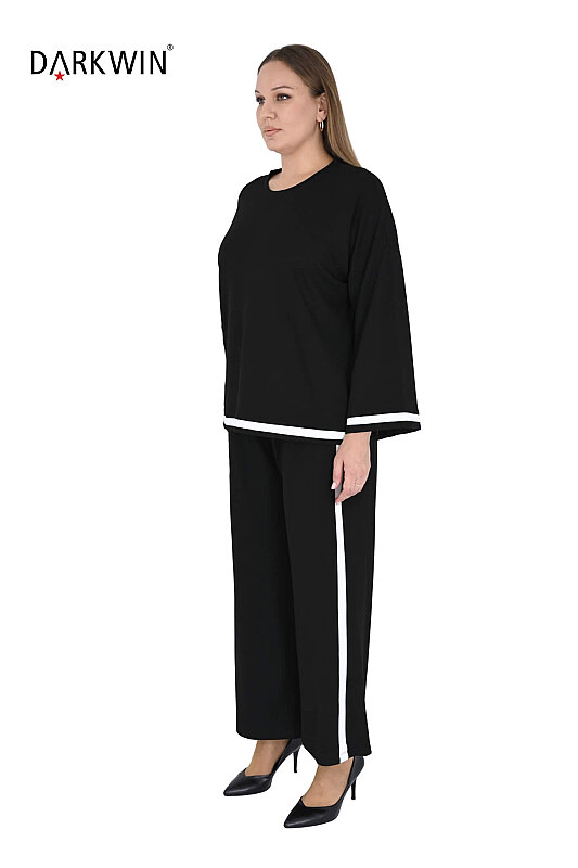 8004-1 DARKWIN BLUZ-PANTOLON SIYAH - DARKWIN (1)