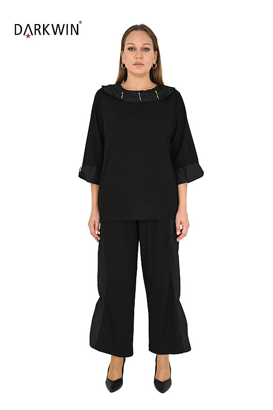 8011-1 DARKWIN BLUZ-PANTOLON SIYAH - DARKWIN