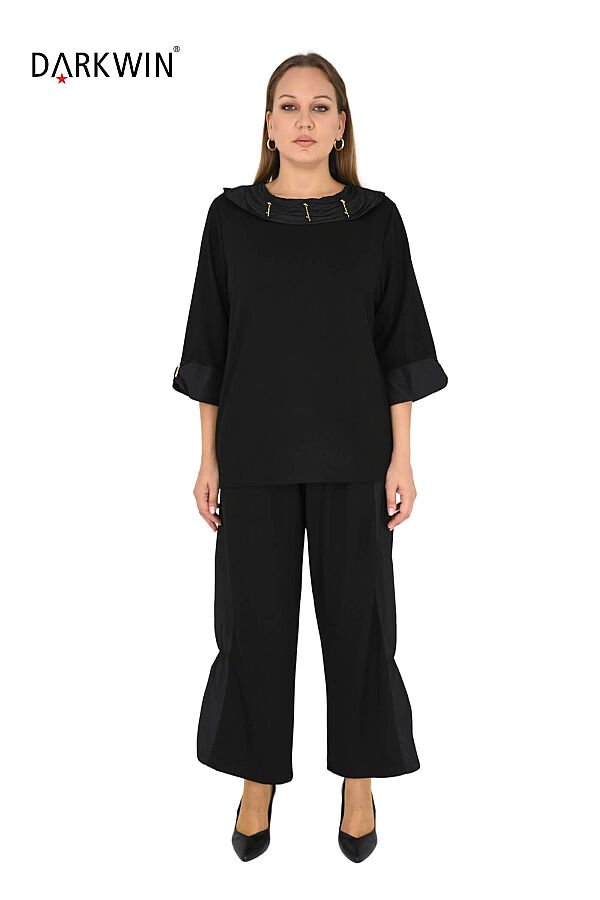 8011-1 DARKWIN BLUZ-PANTOLON SIYAH - 1