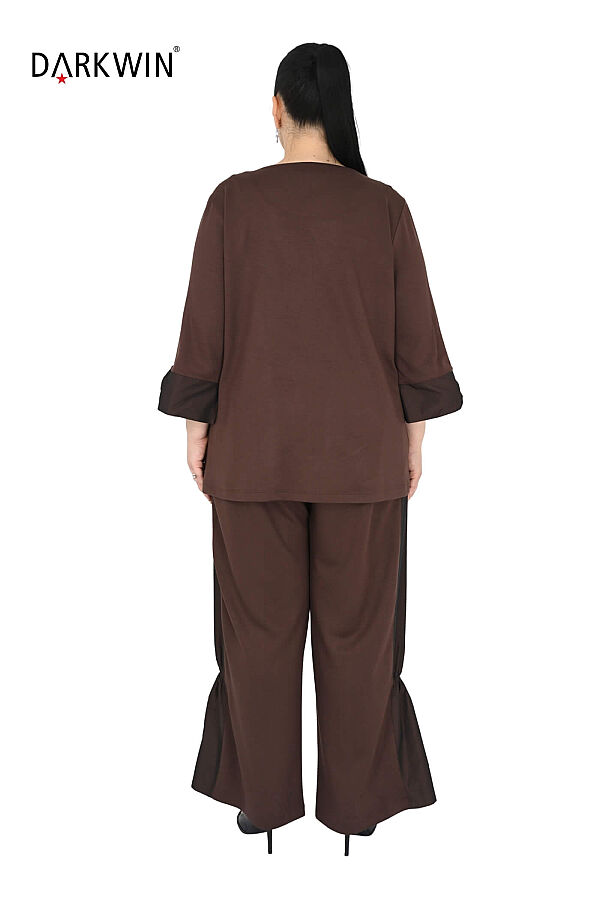 8011-4 DARKWIN BLUZ-PANTOLON KAHVE - 3