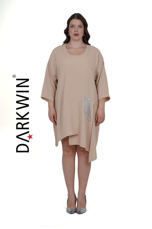 8058 DARKWIN ELBİSE BEJ