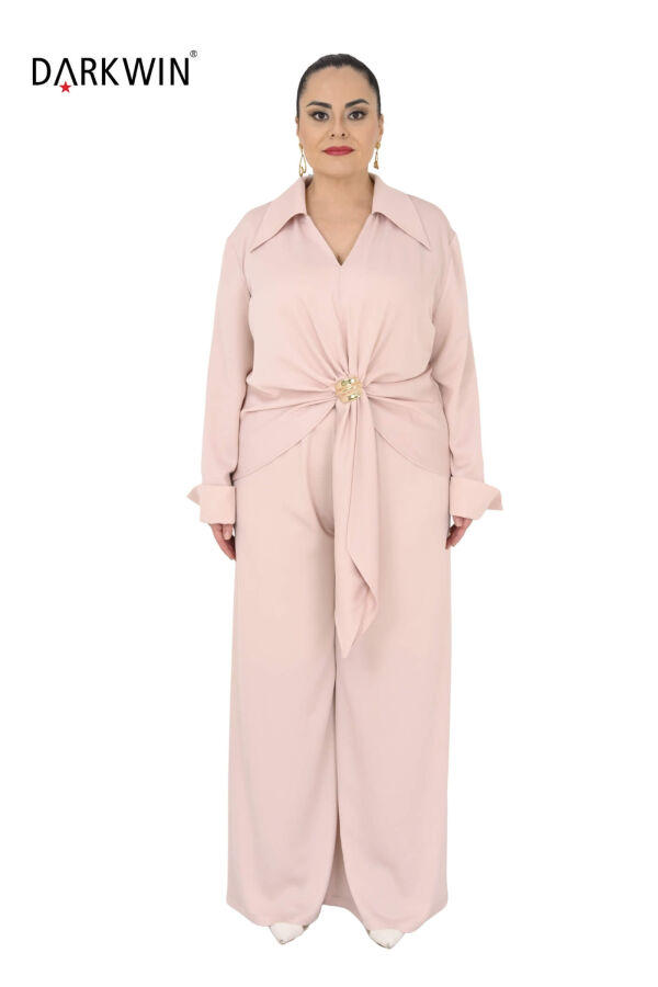 9010 CNG BLUZ-PANTOLON PUDRA - 1