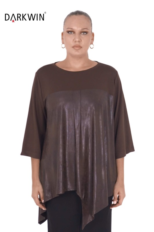 9018 CNG BLUZ BROWN - Thumbnail