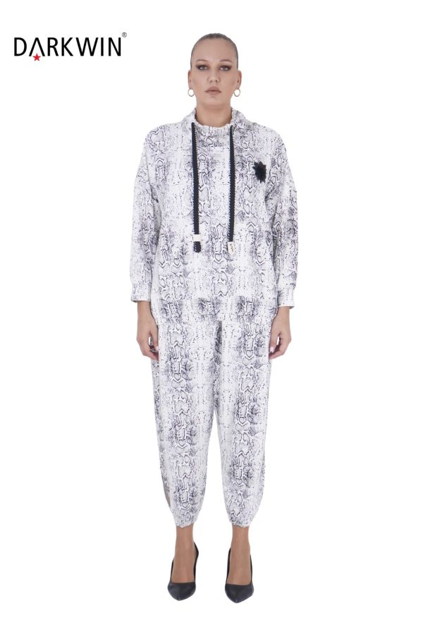 9022 DARKWIN BLUZ-PANTOLON EKRU - 1