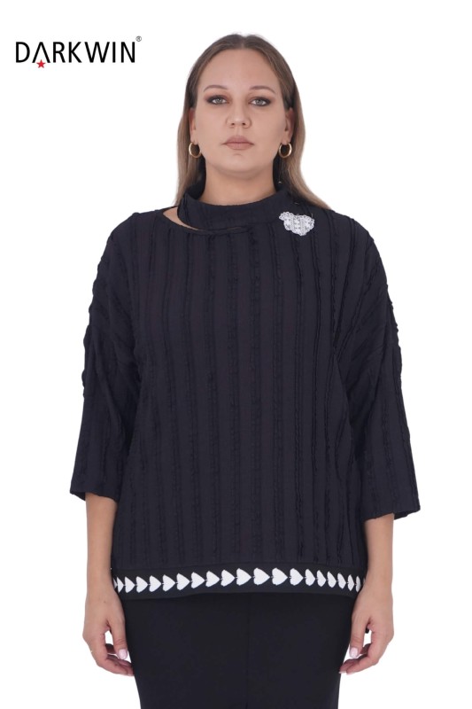 9030 DARKWIN TUNİK SIYAH - Darkwin