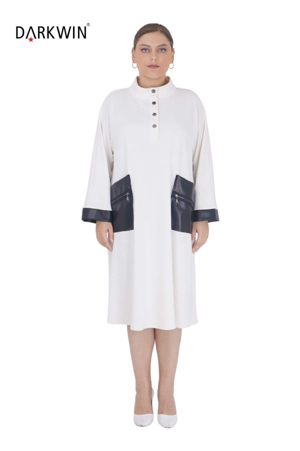 9032 DARKWIN ELBİSE EKRU - 1