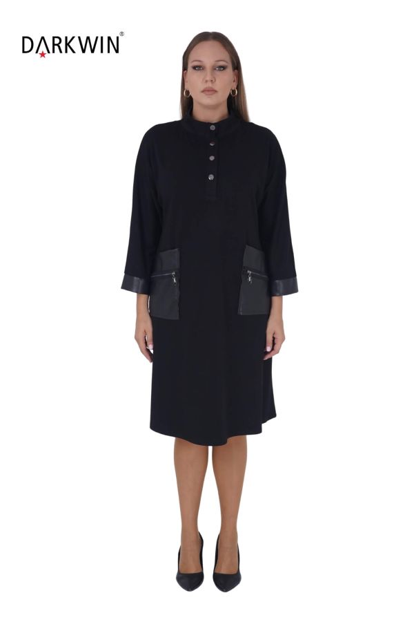 9032 DARKWIN ELBİSE SIYAH - 1