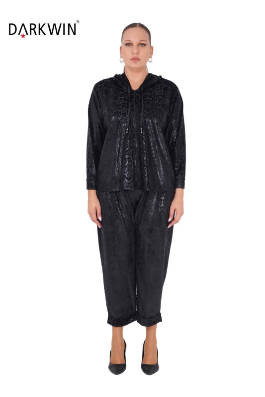 Darkwin - 9035 DARKWIN BLUZ-PANTOLON SIYAH Darkwin - 9035 DARKWIN BLUZ-PANTOLON SIYAH