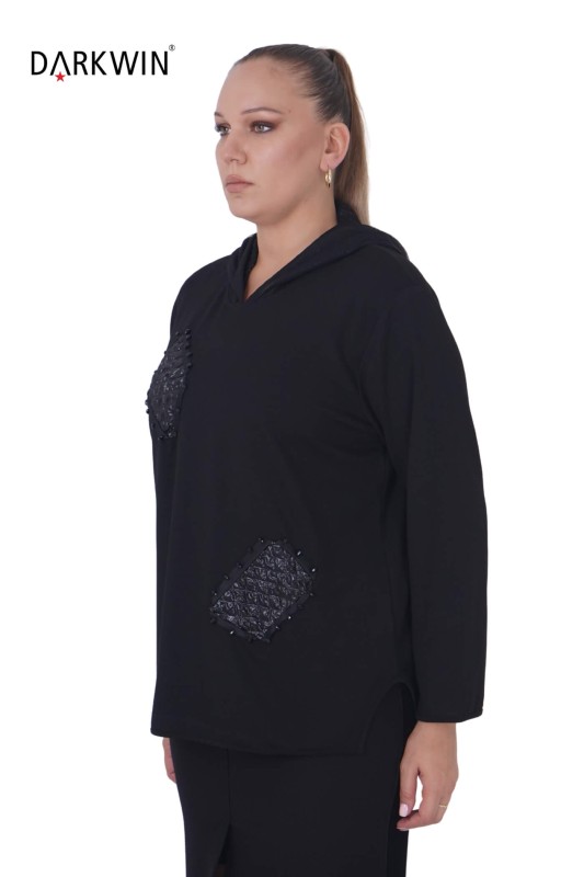 9036 CNG BLUZ BLACK - Thumbnail