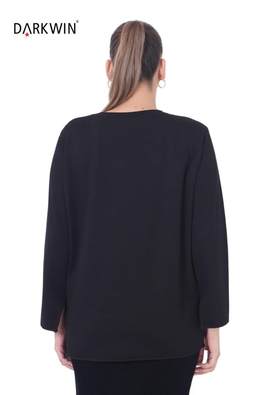 9041 CNG BLUZ BLACK - Thumbnail