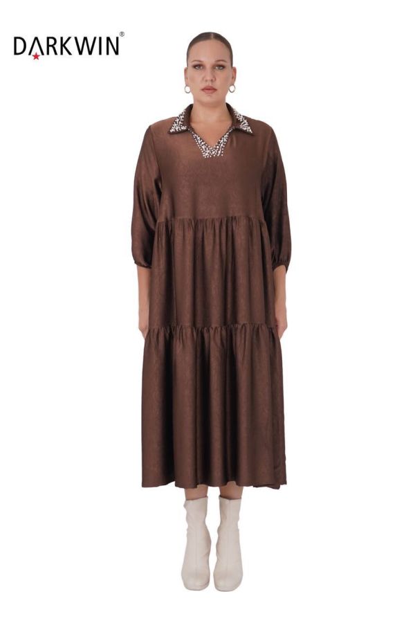 9041 DARKWIN ELBİSE KAHVE - 1