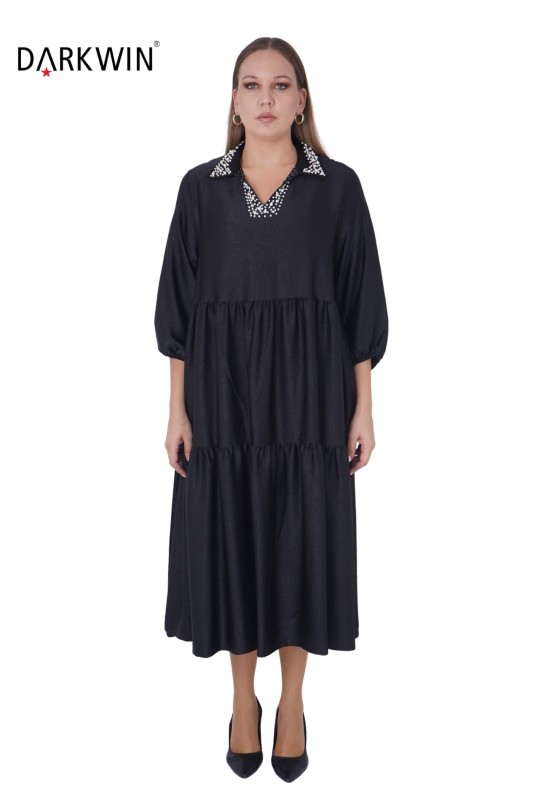 9041 DARKWIN ELBİSE SIYAH - DARKWIN