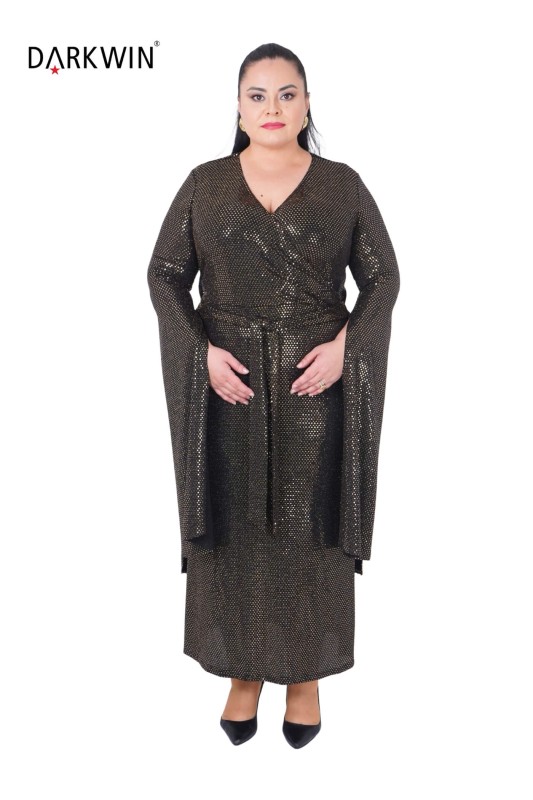 9043 DARKWIN ELBİSE GOLD - DARKWIN