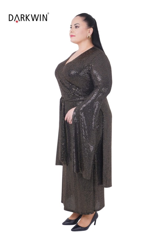 9043 DARKWIN ELBİSE GOLD - 2